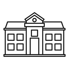 Oxford university icon. Outline oxford university vector icon for web design isolated on white background