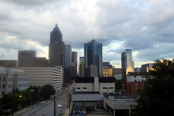 Atlanta skyline cityscape in Georgia United States of America USA