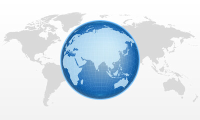 Realistic globe shape