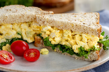 Egg Salad Sandwich on Whole Grain Bread