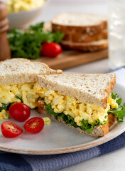 Egg Salad Sandwich on Whole Grain Bread