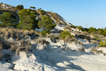 rocks in the mountains near Reggio Calabria