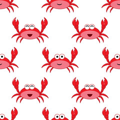 seamless pattern with crab