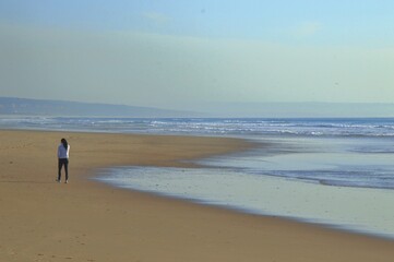 Alone in the beach