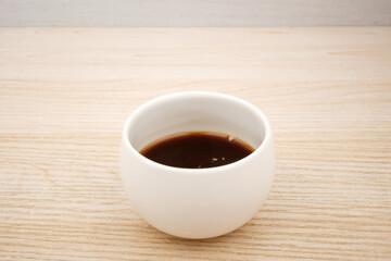 Red ginseng on white background