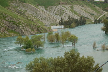 Mountains in Kurdistan Region Iraq near Sulaimaniyah Sulimani Erbil Hawraman Dokan Lake