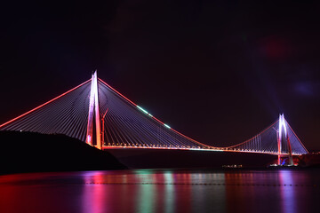 Yavuz Sultan Selim Bridge in Istanbul, Turkey.