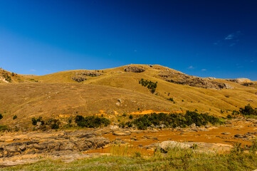 It's Blue sky and panorama of Madagascar