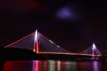Yavuz Sultan Selim Bridge in Istanbul, Turkey.