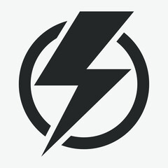 Power Icon, Lightning Power Icon