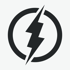 Power Icon, Lightning Power Icon