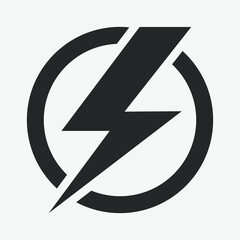 Power Icon, Lightning Power Icon