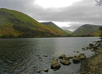 landscape view of Brothers Water in the Lake District, Cumbria, UK