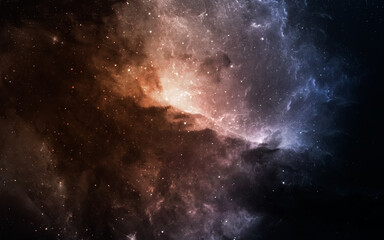 Starfield in deep space