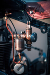 Fototapeta na wymiar Old Motorcycle's Carburetor detail