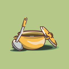 Kitchen equipment vector illustration