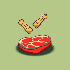 Kitchen equipment vector illustration