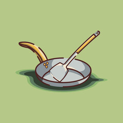 Kitchen equipment vector illustration