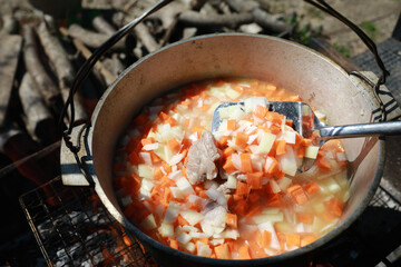 Cooking zirvak for pilaf