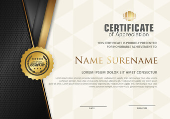 certificate template with luxury pattern,diploma,Vector illustration
