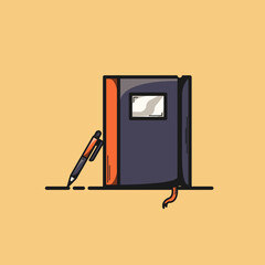 Office tools, document file vector illustration
