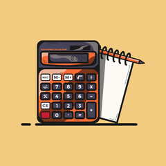 Office tools, document file vector illustration