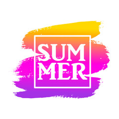 Summer vector template illustration