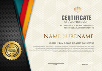 certificate template with luxury pattern,diploma,Vector illustration