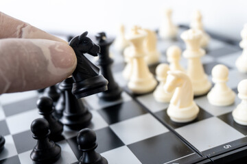 International chess sport of thinking game on the floor