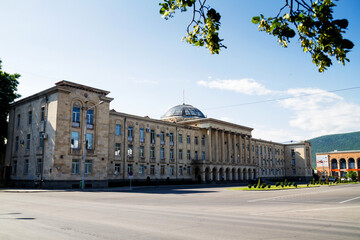 GORI, GEORGIA - JUNE 25: Town Hall in Gori, Georgia on June 25, 2013. Joseph Stalin, the leader of...