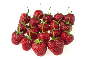 Strawberries on a white background in isolation