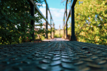 Rustic Metal Bridge Floor

