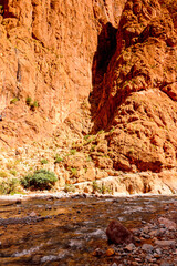 It's Todgha Gorge, a canyon in the High Atlas Mountains in Morocco, near the town of Tinerhir.