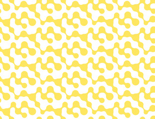 Seamless Ornament Vector Smooth Shapes Texture. Repetitive Abstract Graphic Flow Wallpaper Pattern. Repeat Simple Round Repeat 
