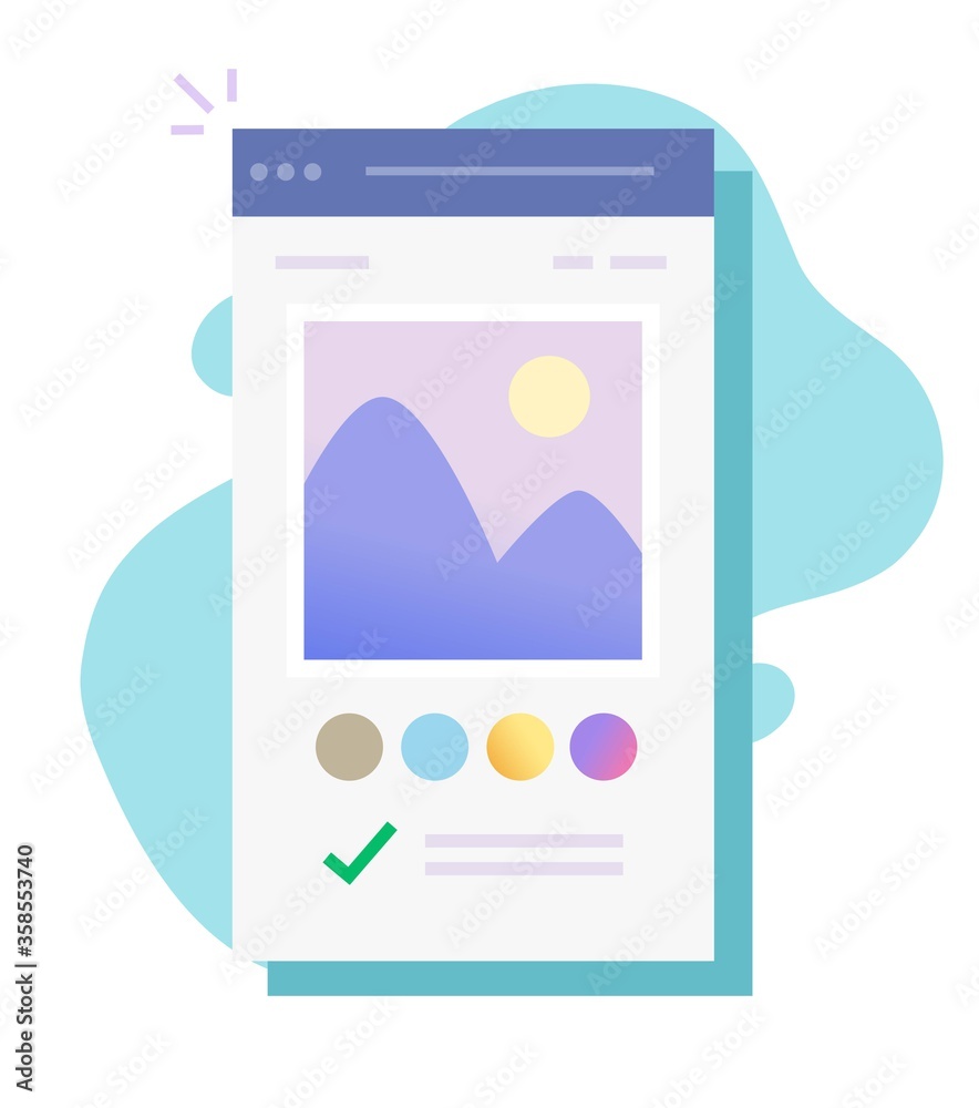 Poster image photo editor software app online on mobile app vector or picture creating on digital drawing p