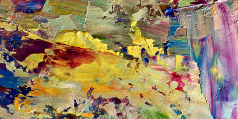 Colorful abstract background wallpaper. Modern motif visual art.  Mixtures of oil paint. Trendy...