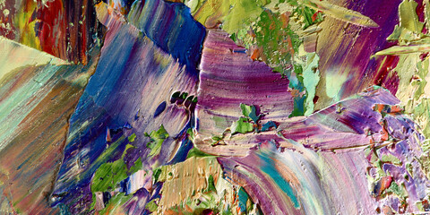 Colorful abstract background wallpaper. Modern motif visual art.  Mixtures of oil paint. Trendy...
