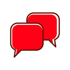 Naklejka premium Bubble speech icon vector