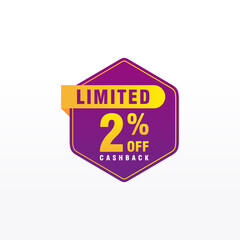 2 discount, Sales Vector badges for Labels, , Stickers, Banners, Tags, Web Stickers, New offer. Discount origami sign banner