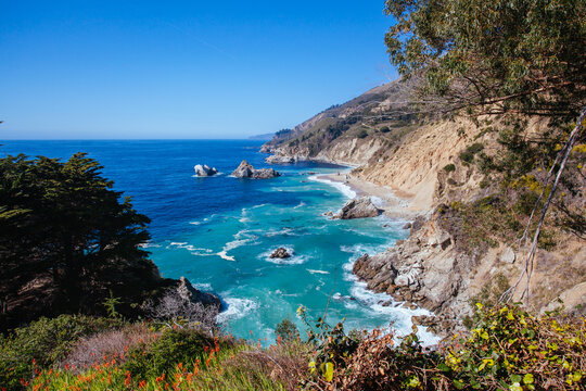 Big Sur Coastline View in California USA © FiledIMAGE