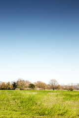 landscape image in the countryside of essex