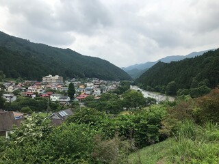 Village in the Mountains in Japan
