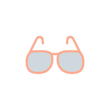 glasses summer icon or sign design illustration