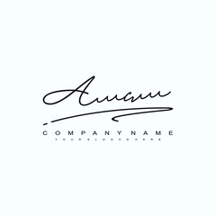 AC initials signature logo. Handwriting logo vector templates. Hand drawn Calligraphy lettering Vector illustration.