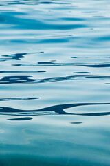Smooth and soft curves of the water surface slightly rippled