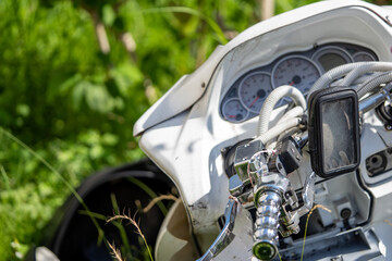 放置されたバイク