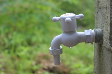 water tap in a garden