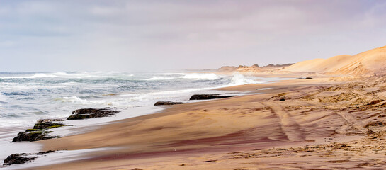 It's Atlantic Ocean coast at the Namib-Naukluft National Park, Namibia