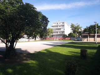 Empty school grounds during COVID-19 lockdown
