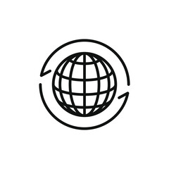Single icon of a network vector illustration